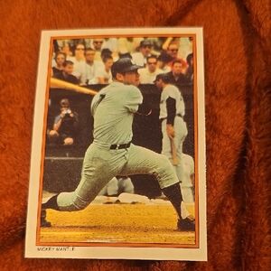 Mickey Mantle Circle K Collectors Series Card topps 1985 Miscut